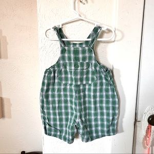 Cute green overalls!